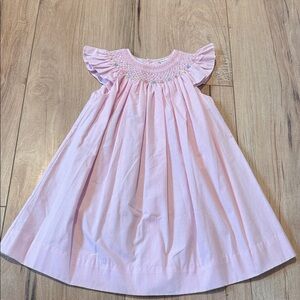 Carriage Boutique Light Pink Smocked Dress 24M